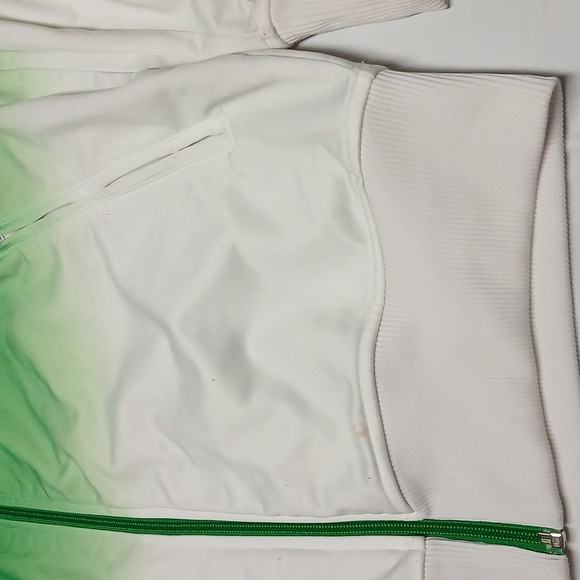 Adidas Originals Firebird Trefoil Track Jacket Green & White Ombre Men's Large - Picture 7 of 16